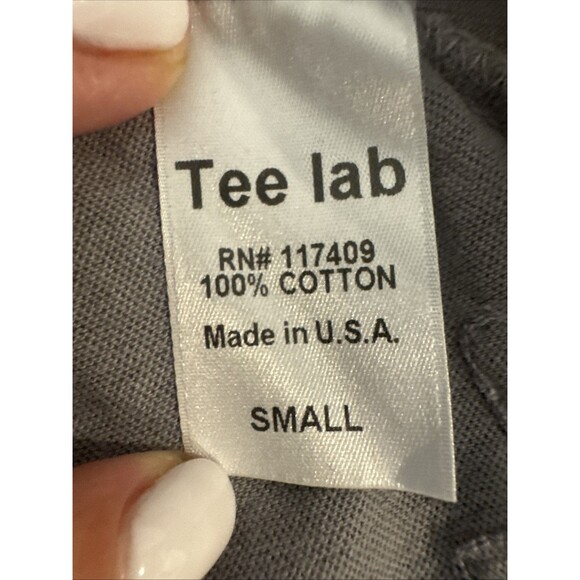 Frank & Eileen Size Small Tee Lab Long Sleeve High Low T-Shirt Gray Cotton - Picture 5 of 9